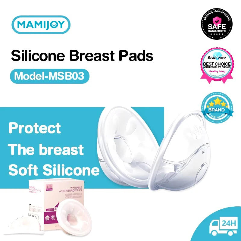 2pcs Silicone Breast Milk Collectors – Reusable, Wearable & Leak-Proof