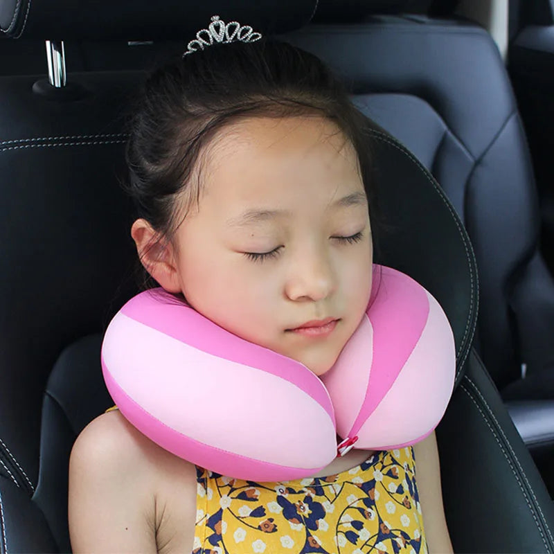Baby Travel Neck Pillow – U-Shape Support for Car Seats & Strollers (1–3 Years)