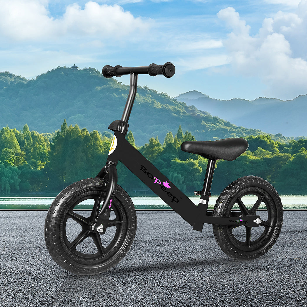 BoPeep Kids Balance Bike Ride On Toys Black-1942352907013853190