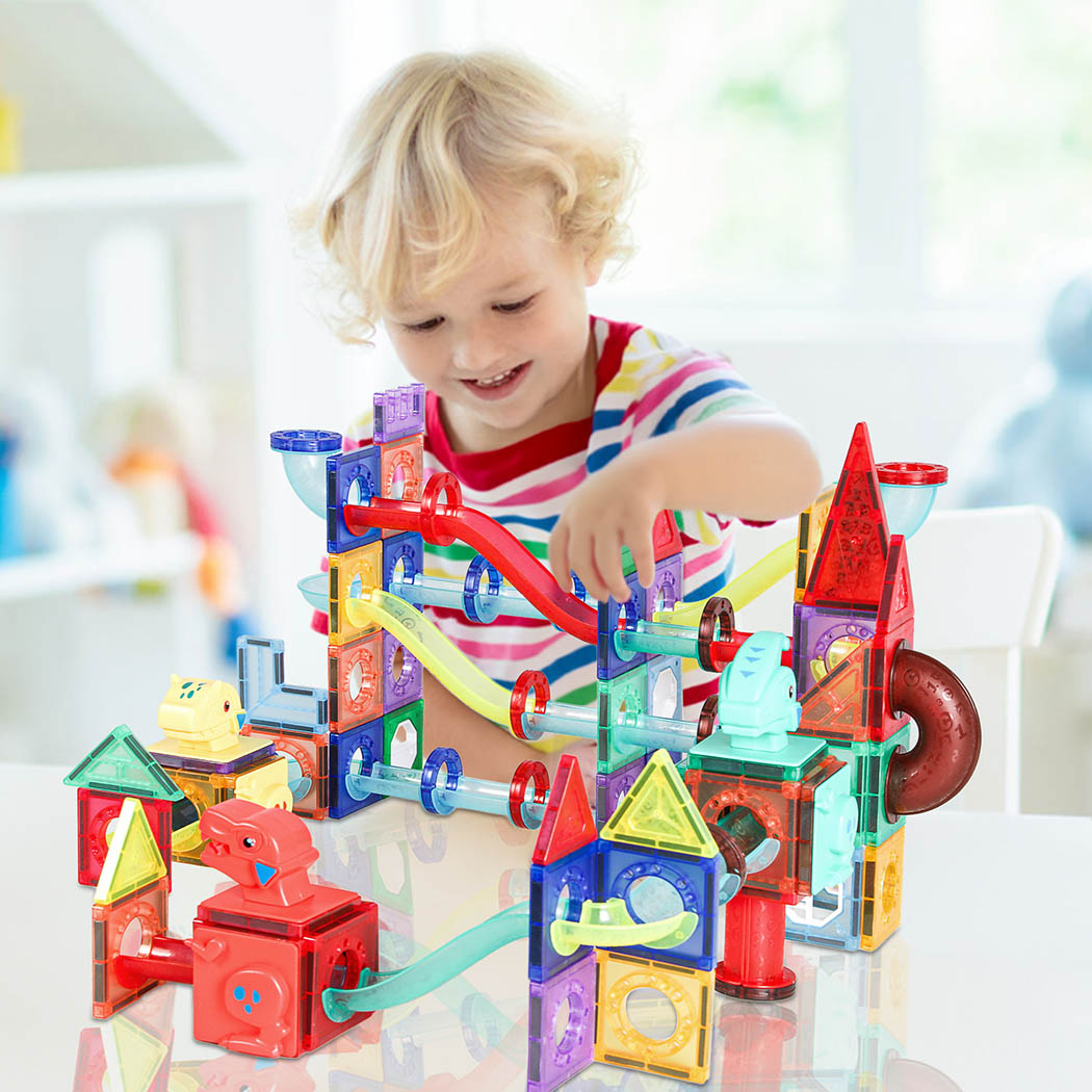 Kids Magnetic Tiles Blocks Dinosaur-1942353598230958087