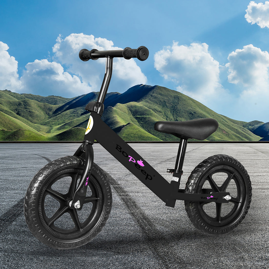 BoPeep Kids Balance Bike Ride On Toys Black-1942352907013853191