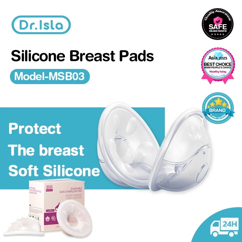 Dr.isla  Wearable Milk Saver for Breastfeeding – Silicone Breast Shell Milk Collection Cup | BPA Free