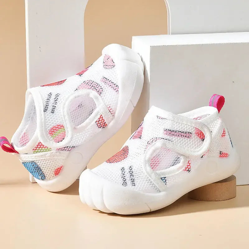 Breathable Air Mesh Kids Sandals – Soft & Lightweight First Walker Shoes