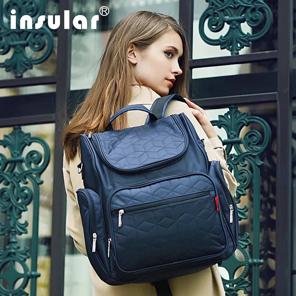 Baby Diaper Bag Backpack – Large Capacity Mommy Maternity Nursing Changing Bag with Stroller Straps