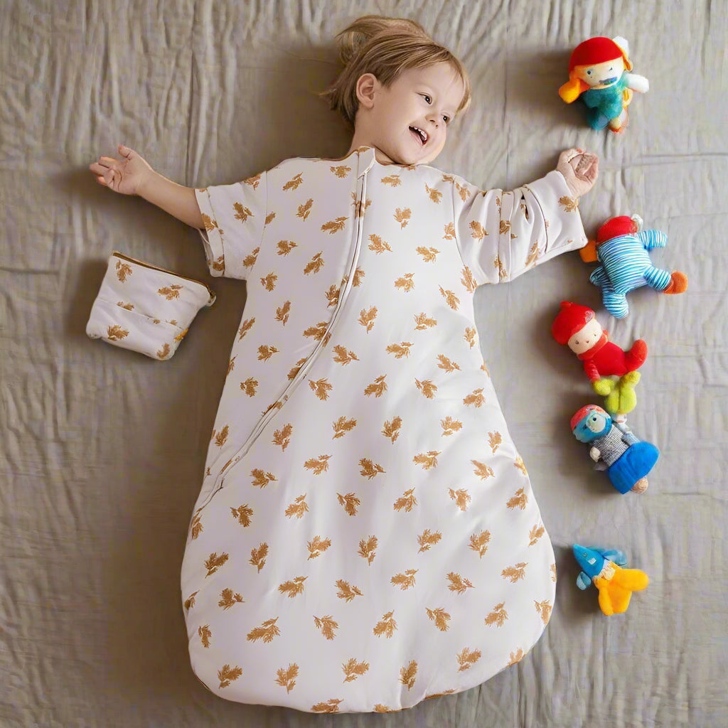 Sleeping Bag For Babies 0-24Months Thicker Winter Sleep Sack Removable Sleeves Kids Anti-Kick Prevent Cold Baby Blanket 3.5Tog