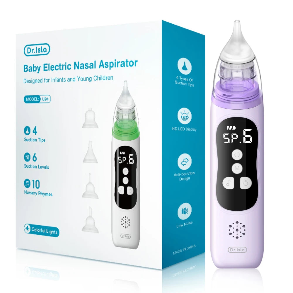 Dr.isla Baby Nose Cleaner – Electric Nasal Aspirator with Adjustable