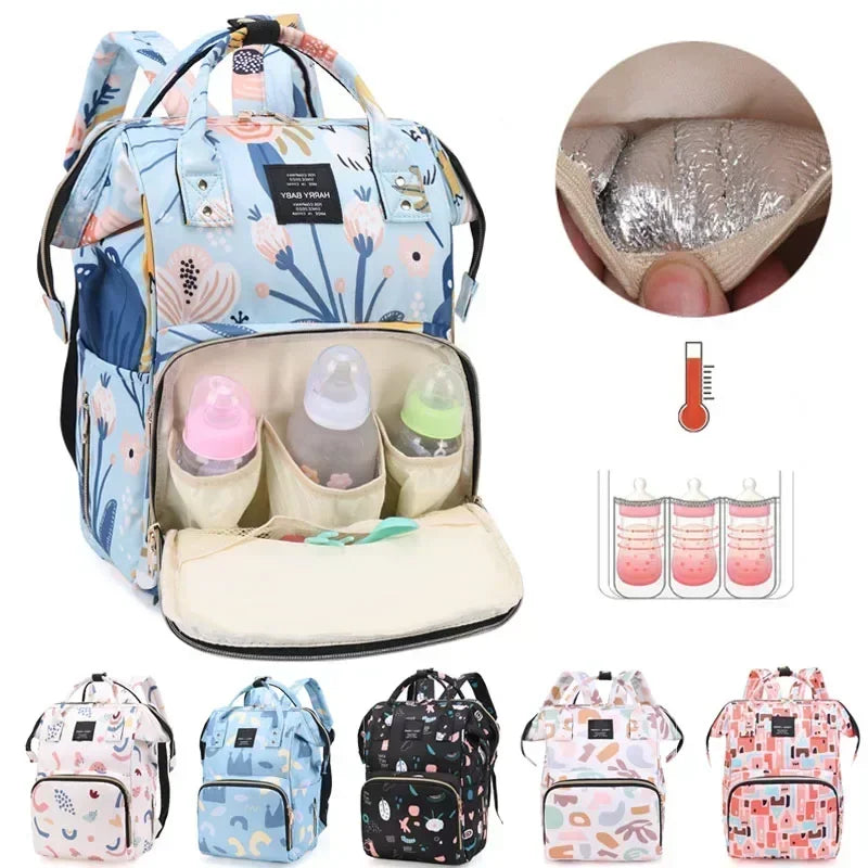 Nappy Backpack Bag | Mummy Large Capacity Bag | Mom Baby Multi-function Outdoor Travel Diaper Bags for Baby Care Stuff