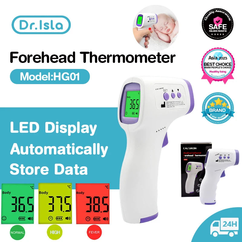 Dr.isla Non-Contact Infrared Digital Forehead Thermometer – For Adults & Babies