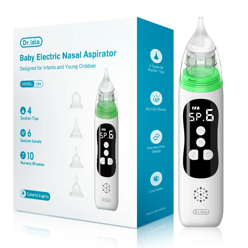 Electric Nasal Aspirator for Babies – Silent, Safe & Effective Mucus Cleaner
