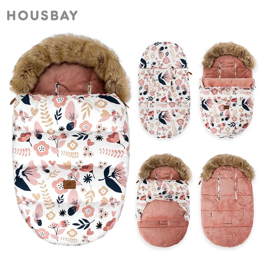 Baby Carriage Sack – Soft & Comfortable Stroller Footmuff with Two-Way Zipper (0-24 Months)