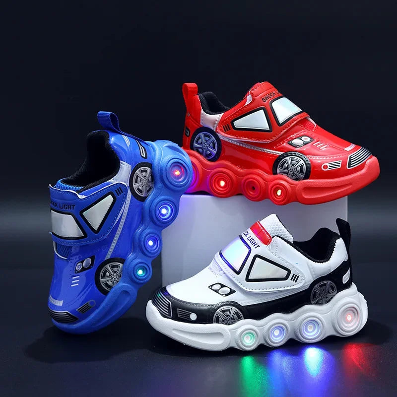 Children Glowing Sneakers – LED Lighted Sneakers for Boys & Girls | Toddler Outdoor Casual Shoes