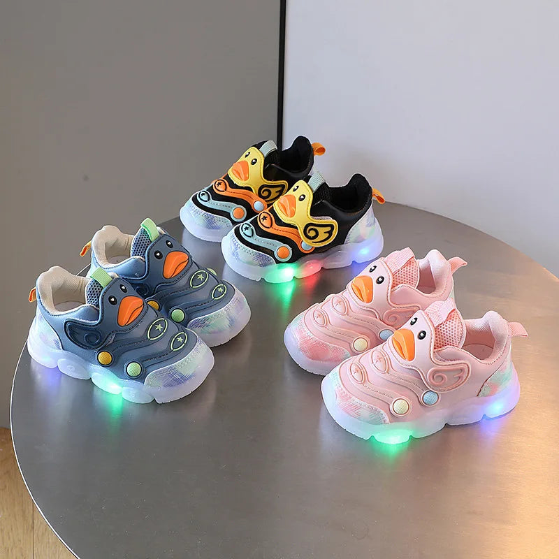 Baby LED Shoes for Kids – Luminous Sneakers, Breathable Toddler Shoes for Boys & Girls with LED Light
