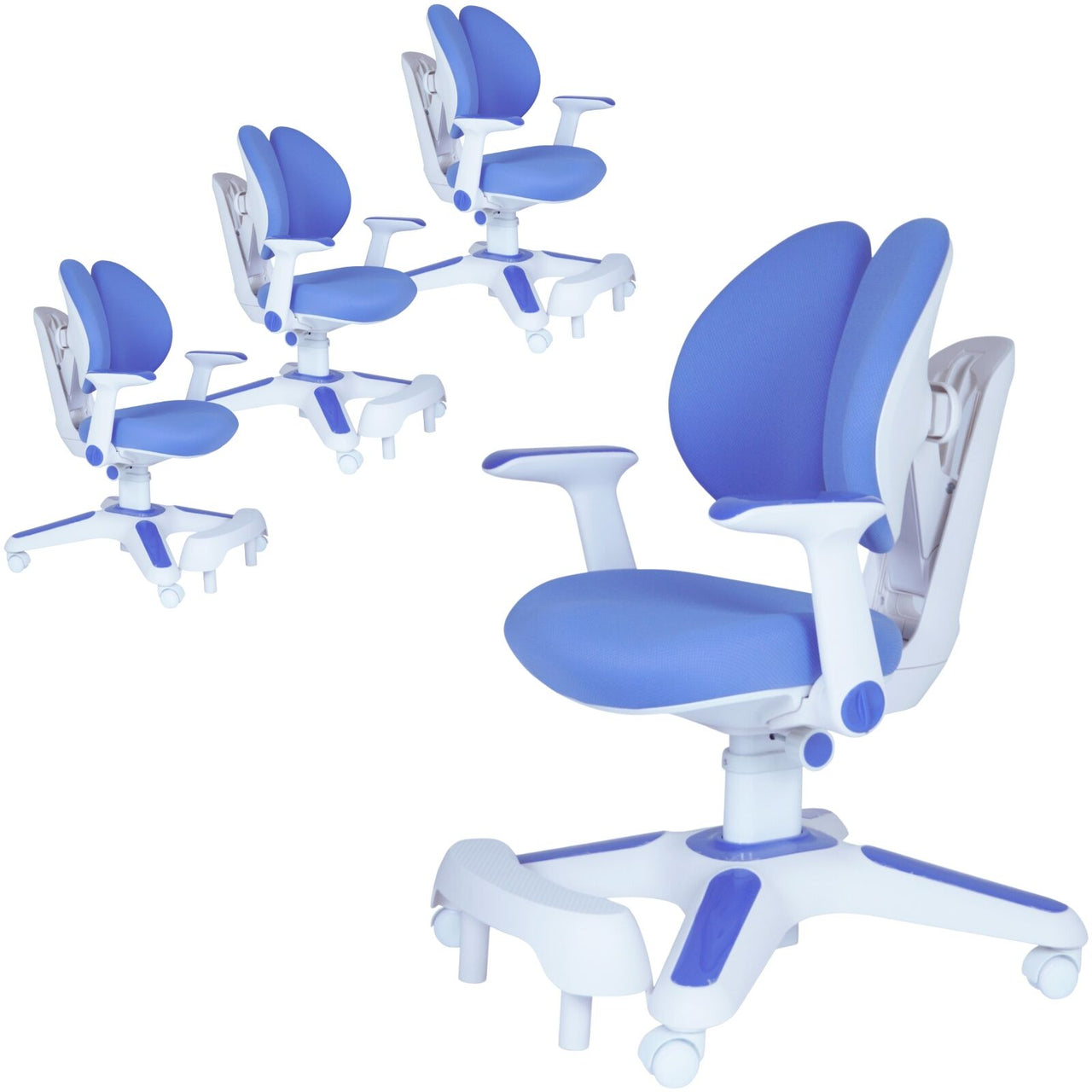 Ergonomic Children Kids Study Chair Set Height Adjustable - Blue