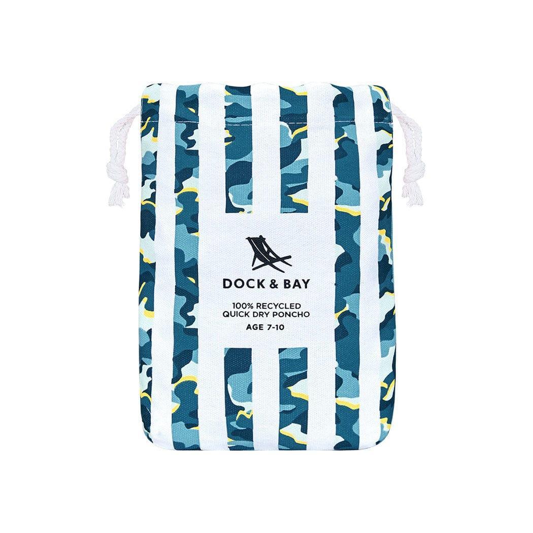 Dock & Bay KIDS Poncho Hooded Towel - Cool Camo XS (2-4yrs)-1942353864816726019