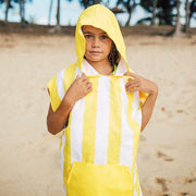 Dock & Bay KIDS Poncho Hooded Towel -Mini Cabana Collection-Boracay Yellow S (4-7yrs)-1942353863411634176