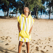 Dock & Bay KIDS Poncho Hooded Towel -Mini Cabana Collection-Boracay Yellow XS (2-4yrs)-1942353864414072834