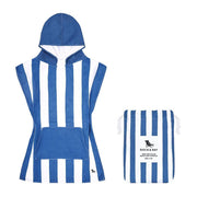 Dock & Bay KIDS Poncho Hooded Towel -Mini Cabana Collection-Whitsunday Blue XS (2-4yrs)-1942353864221134848