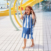 Dock & Bay KIDS Poncho Hooded Towel -Mini Cabana Collection-Whitsunday Blue M (8-10yrs)-1942353863210307585