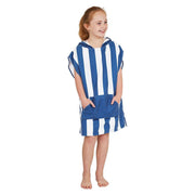 Dock & Bay KIDS Poncho Hooded Towel -Mini Cabana Collection-Whitsunday Blue M (8-10yrs)-1942353863210307588