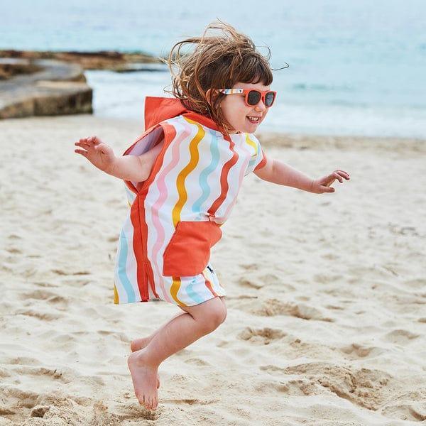 Dock & Bay KIDS Poncho Hooded Towel - Squiggle Face M (7-10yrs)-1942353864611205121