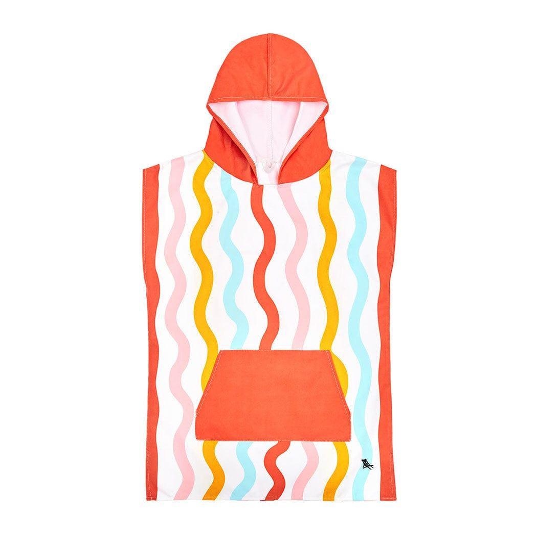 Dock & Bay KIDS Poncho Hooded Towel - Squiggle Face M (7-10yrs)-1942353864611205122