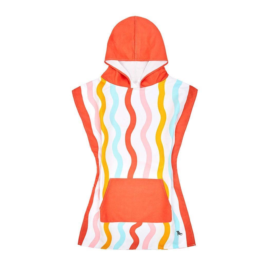 Dock & Bay KIDS Poncho Hooded Towel - Squiggle Face M (7-10yrs)-1942353864611205128
