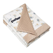 Domimia Thick Padded Minky Cotton Kids Blanket - 2.5 tog Wildflower Boquet-1948609674421080068