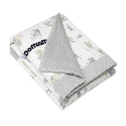 Domimia Thick Padded Minky Cotton Kids Blanket - 2.5 tog Wildflower Boquet-1948609674421080070