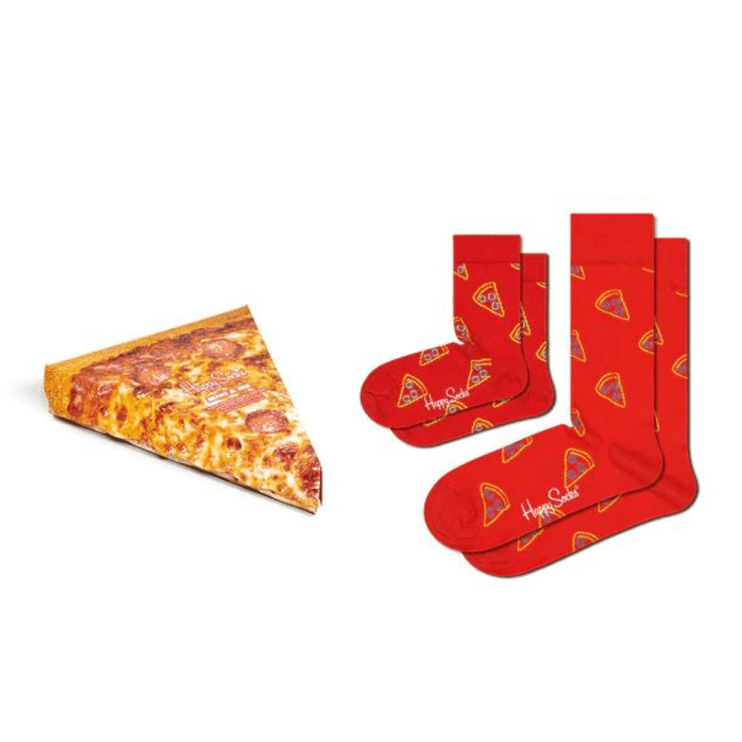 Happy Socks Pizza Socks Mini & Me 2 Pack 41/0-12M-1948609618024468480