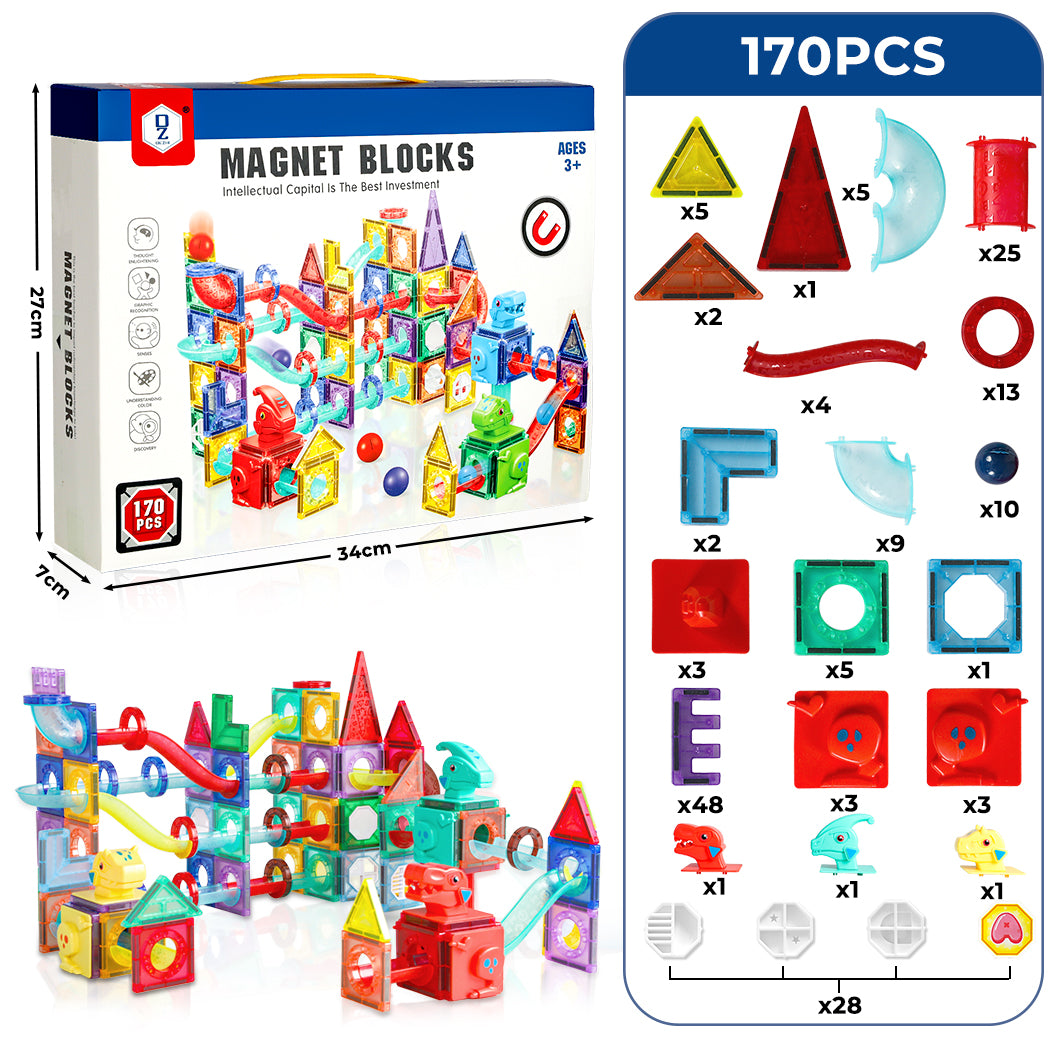 Kids Magnetic Tiles Blocks Dinosaur-1942353598230958082