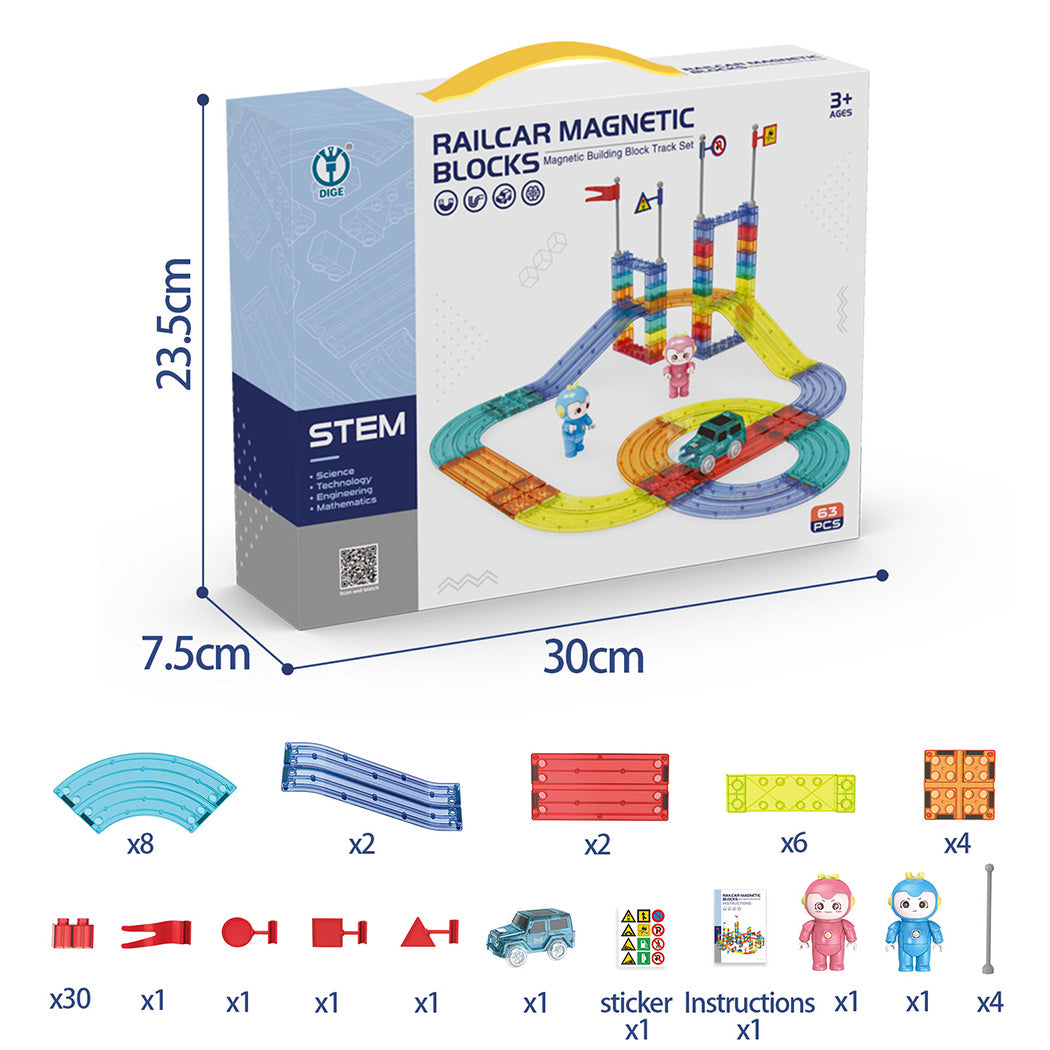 Kids Magnetic Tiles Blocks-1942353598054797314