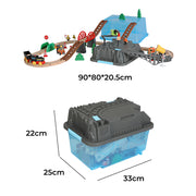Bopeep Toy Train Set Track DIY Wooden-1942352910641926146