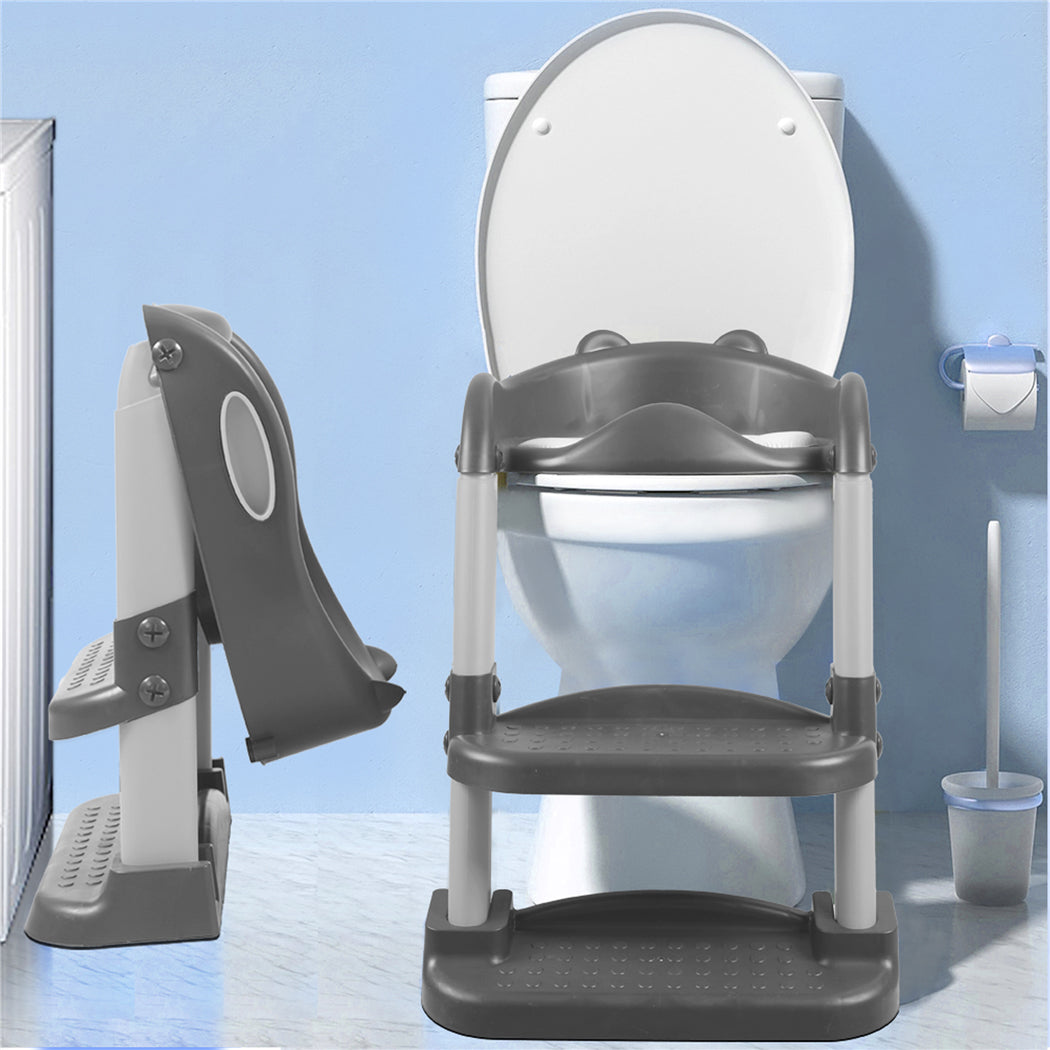 BoPeep Kids Toilet Ladder Grey-1973193926026334215