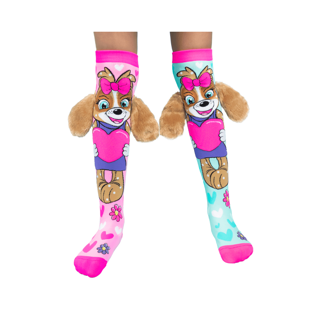 MADMIA Puppy Love Socks With Ears Kids & Adults Age 6 - 99-1948609646805782528