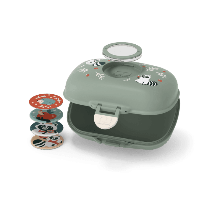 Monbento Gram Snack Box-Green Raccoon Green Raccoon-1973194135338881027