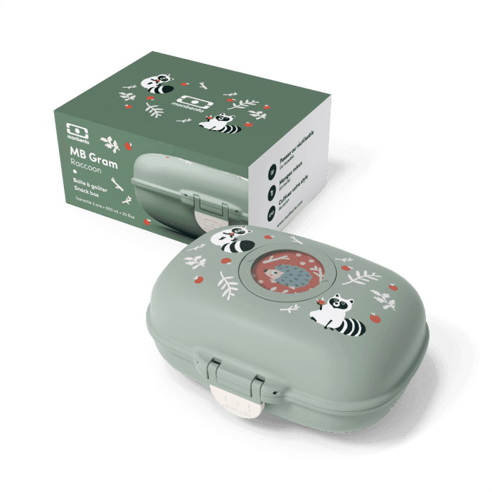 Monbento Gram Snack Box-Green Raccoon Green Raccoon-1973194135338881029