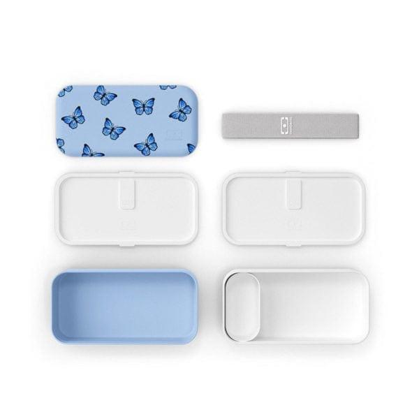 Monbento Original Graphic 1L Lunch Bento Box- Blue Butterfly Blue Butterfly-1948609675981361154