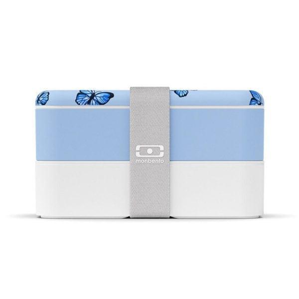 Monbento Original Graphic 1L Lunch Bento Box- Blue Butterfly Blue Butterfly-1948609675981361155