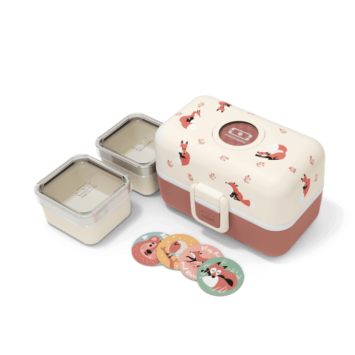 Monbento Tresor Graphic Kids's Bento Box- Cinnamon Fox Cinnamon Fox-1973194136068689922