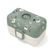 Monbento Tresor Graphic Kids's Bento Box- Green Raccoon Green Raccoon-1973194135888334848