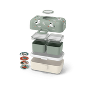 Monbento Tresor Graphic Kids's Bento Box- Green Raccoon Green Raccoon-1973194135888334852