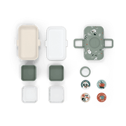 Monbento Tresor Graphic Kids's Bento Box- Green Raccoon Green Raccoon-1973194135888334853