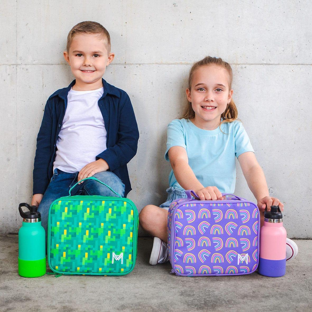 MONTII.CO Medium Insulated Lunch Bag - Pixels-1948609598919413764