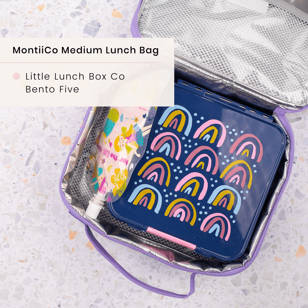 MONTII.CO Medium Insulated Lunch Bag - Pixels-1948609598919413768