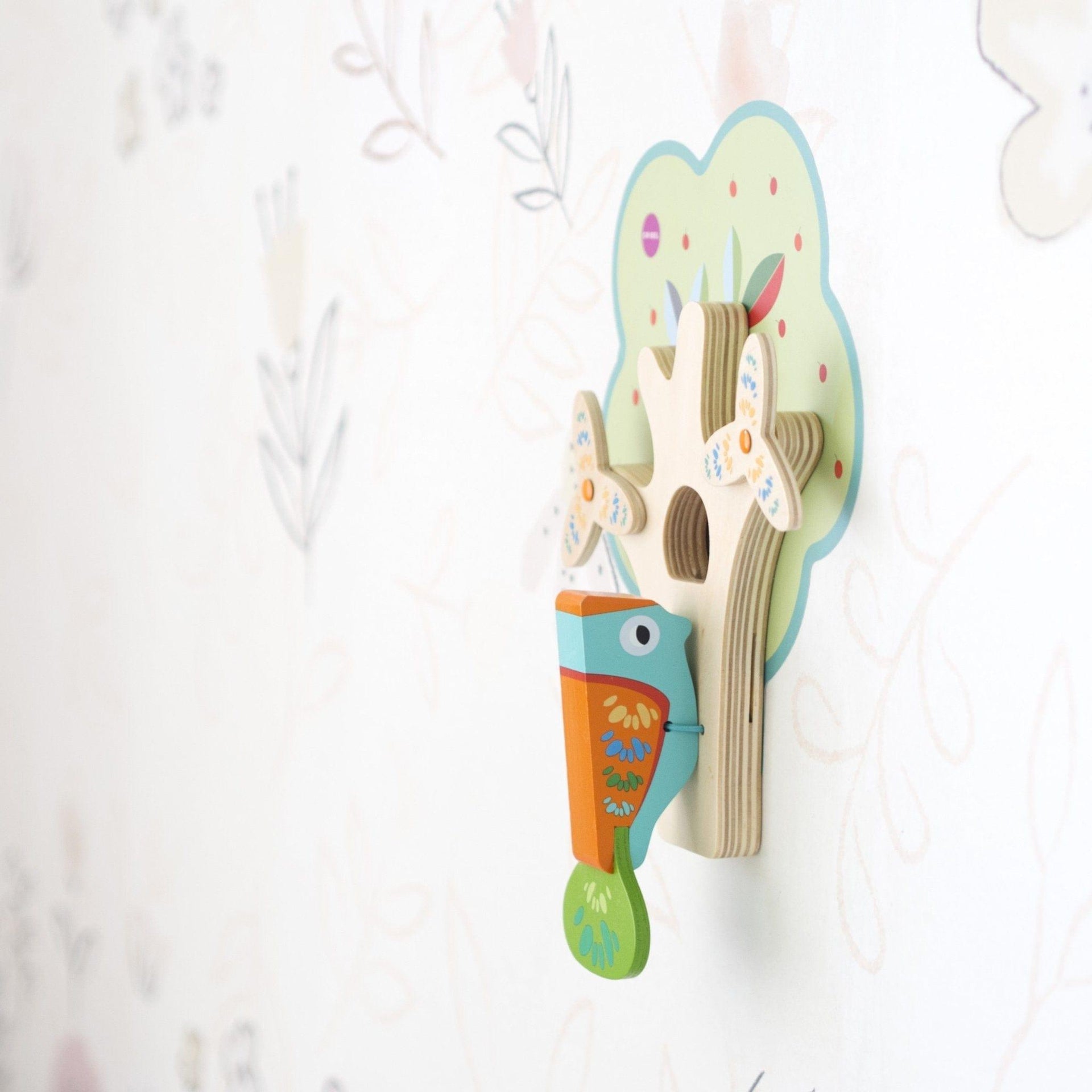 Oribel VertiPlay Wall Toy: Busy Woodpecker knocker-1948609618548756485