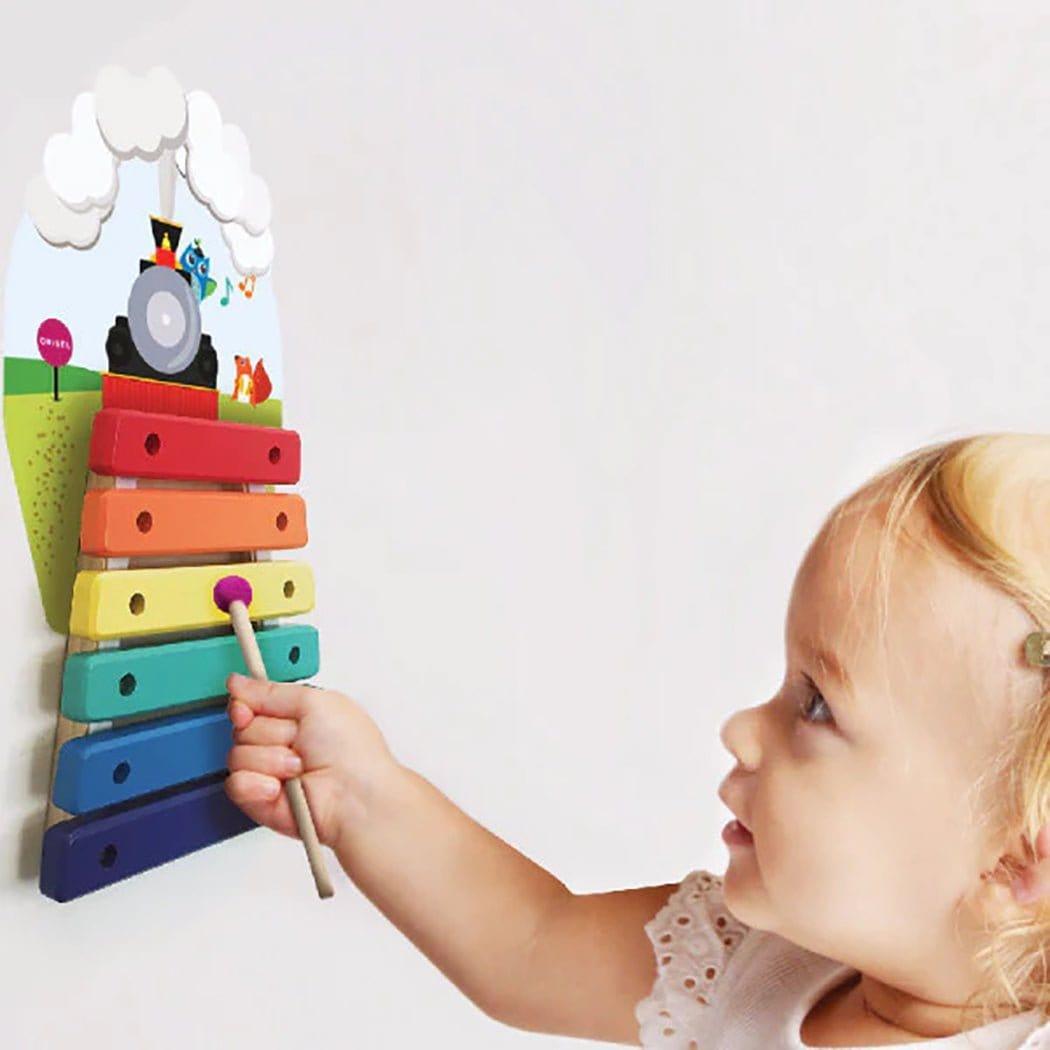 Oribel VertiPlay Wall Toy:  Musical Rail Track Xylophone-1948609640682098689