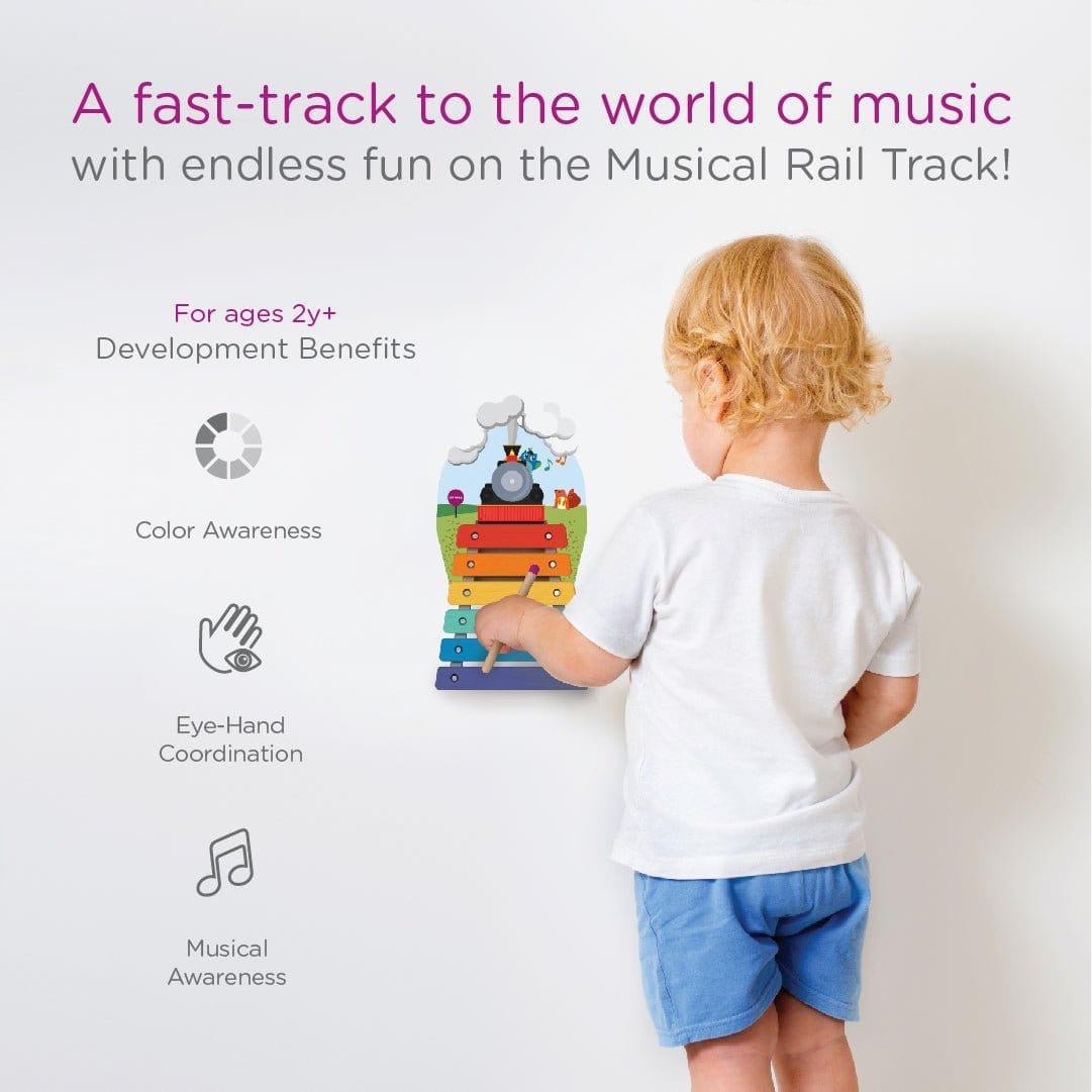 Oribel VertiPlay Wall Toy:  Musical Rail Track Xylophone-1948609640682098690