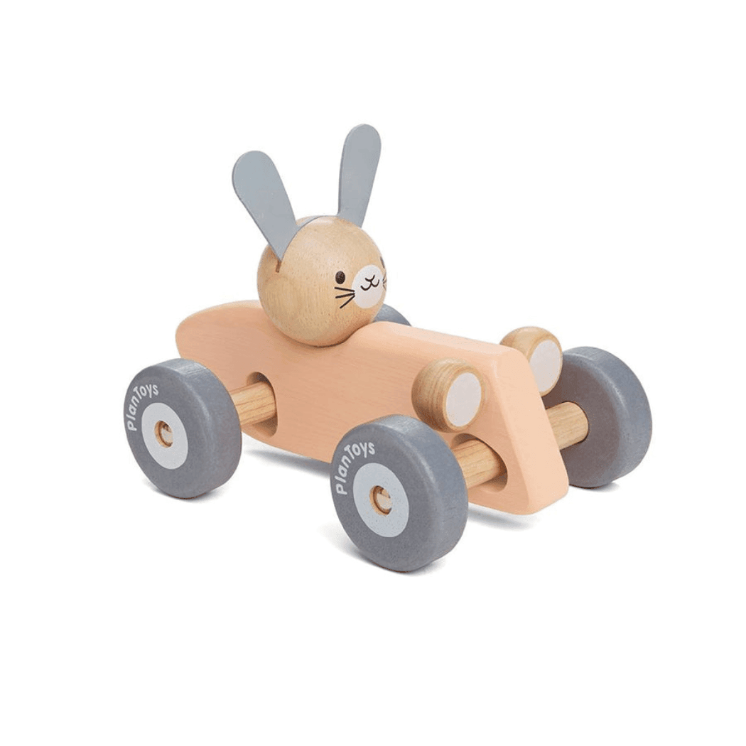 Plan Toys Bunny Racing Car-1948609523665211393